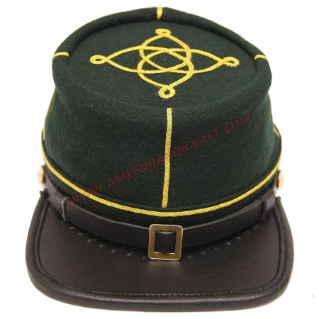 Leather Peak Civil War Kepi