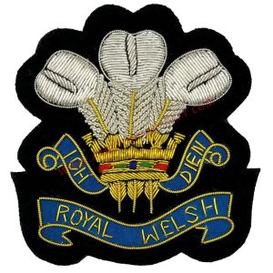 Royal Welsh Regiment Bullion Blazer Badge