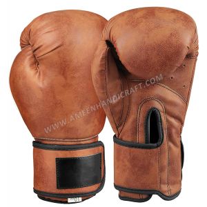 Vintage Brown Leather Boxing Gloves
