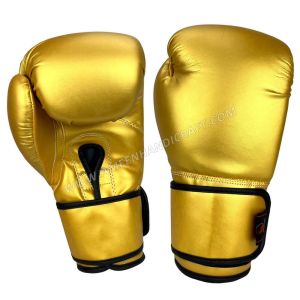 Golden Training Kickboxing Boxing Gloves