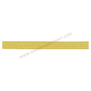 Gold Metallised Polyester Naval Lace 12mm