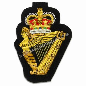 Royal Irish Regiment Gold Bullion Badge