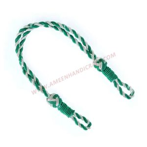 Green & White Cap Cords