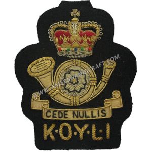 Yorkshire Light Infantry Kings Crown Badge