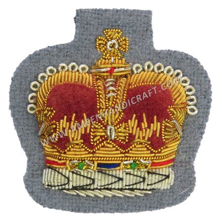 Cambridge Blue Army Air Corps Crown Badge