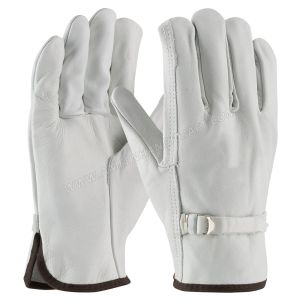 Minimalist White Leather Pilot & Driving