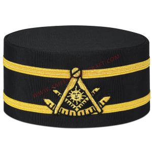 Past Master Blue Lodge Crown Cap Double Gold Braid