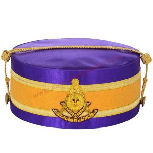 Past Master Blue Lodge Crown Cap Purple Backing