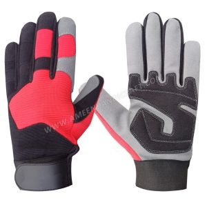 Synthetic Leather Palm Mechanics Gloves