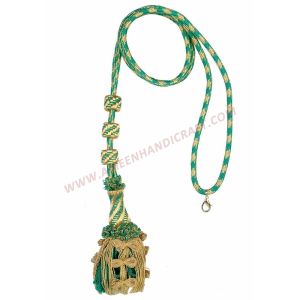Gold & Colors Pectoral Cross Cord Tassals