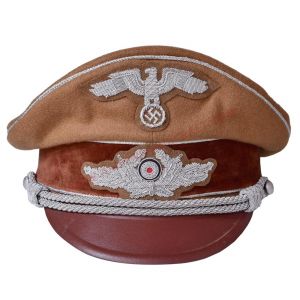 WWII German Army Khaki Diplomatic Officers Visor Cap