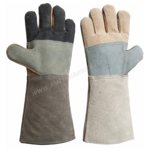 14 Inch Long Professional Welding Gauntlets Gloves