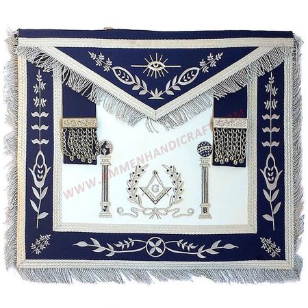 Master Mason Blue Lodge Apron - Navy Blue