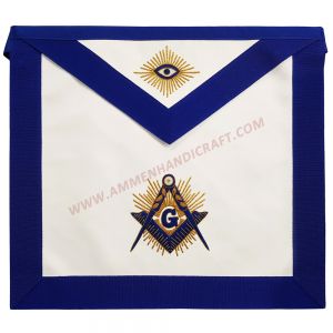 Master Mason Blue Lodge Apron Square & Compass G