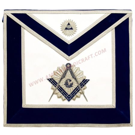 Master Mason Blue Lodge Apron Royal Blue Velvet